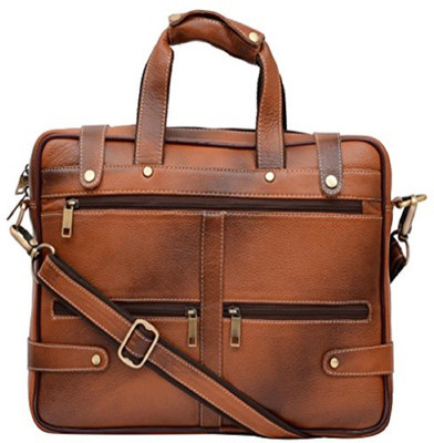 

SHEES 15 inch Laptop Messenger Bag(Brown), Zebra