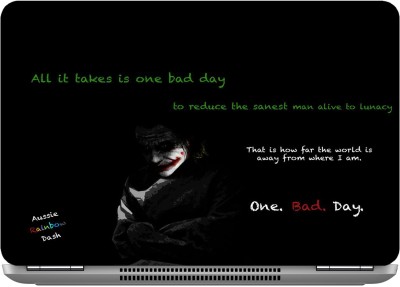 imbue dark knight joker Digital quality vinyl Laptop Decal 15.6