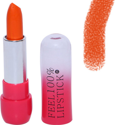 

Janie Skyedventures Feel 100% Orange Creamy lip stick (Car-033)(Orange, 8 g)