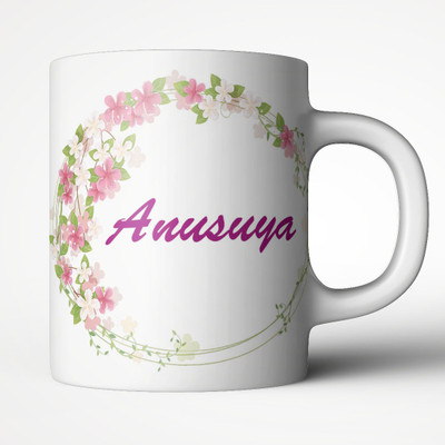 Abaronee Anusuya in flower Ceramic Coffee Mug(350 ml)
