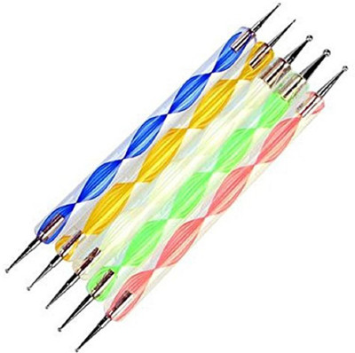 

Royalkart 5 pcs Nail Art Dotting tool for girls,women(Pink)
