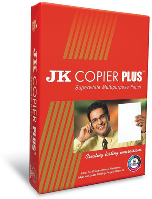 

JK copier plus unruled A4 A4 paper(Set of 1, White)