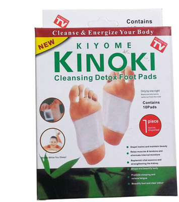 

KIYOME KINOKI Cleansing Toxins Remover Detox Foot Patches 10 Adhesive Pads Kit(100 g, Set of 10)