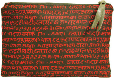 

Clean Planet Indiegenius Mantra Printed Pouch / Clutch Red Color Eco-Friendly Handmade Reusable Washable Multipurpose Soft Cotton Pouch(Black, Red)
