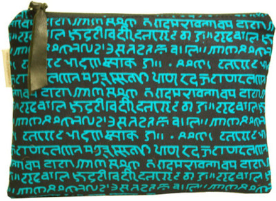 

Clean Planet Planet Indiegenius Mantra Printed Pouch / Clutch Eco-Friendly Handmade Reusable Washable Multipurpose Soft Cotton Green Color Pouch(Blue)