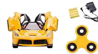 

MN OVERSEAS Rechargeable RC Ferrai Car with Fidget Spinner(Multicolor)