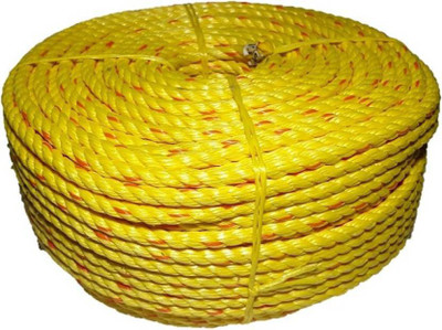 

TUFROPES 8 MM/3 Strand/3T rope 110 Meter 110 m x 8 mm Yellow(Length: 110 m, Diameter: 8 mm)