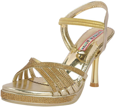 

Belly Ballot Women Gold Heels