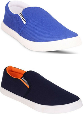 

Lee Won Men's 2 Pair Combo Loafers For Men(Multicolor