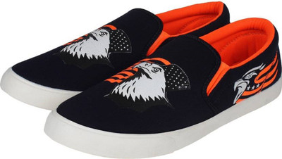 

Lee Won PRINTED Loafers For Men(Multicolor, Orange