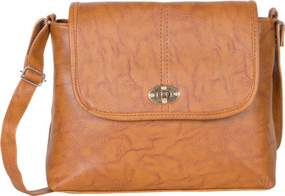 

crawler Women Casual Brown Leatherette Sling Bag