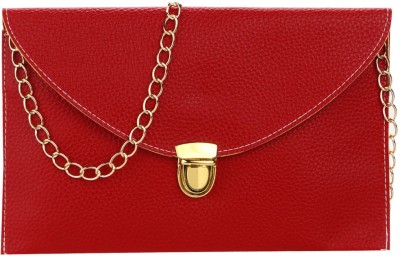 BLINGG Red Hand-held Bag Retro Envelope Clutch Sling Bag