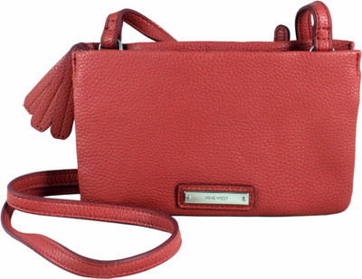 

Nine West Women Casual Orange PU Sling Bag