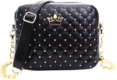 

BLINGG Women Evening/Party Black Genuine Leather Hand-held Bag