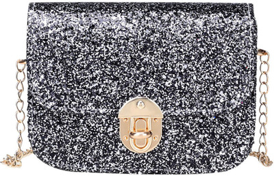 

BLINGG Women Evening/Party Black Genuine Leather Hand-held Bag