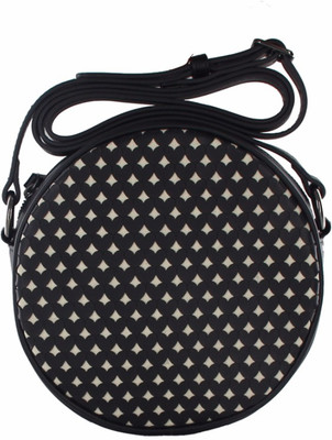 

Nine West Women Casual Black, White PU Sling Bag