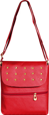 Howdy Women Casual Red PU Sling Bag