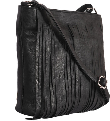 

TR Fashion Women Casual Black PU Sling Bag