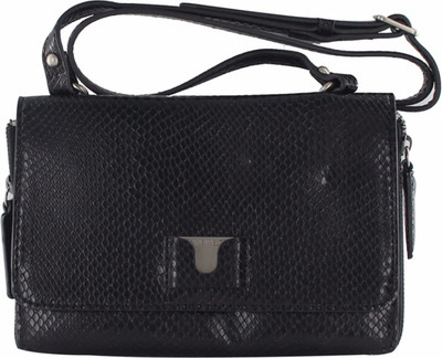 

Nine West Women Casual Black PU Sling Bag
