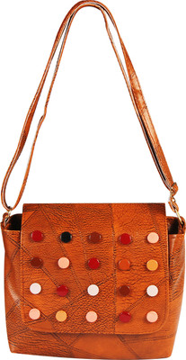 

Howdy Women Casual Brown PU Sling Bag