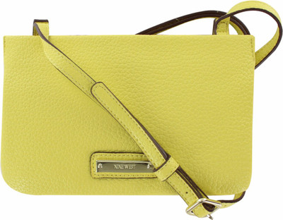 

Nine West Women Casual Yellow PU Sling Bag