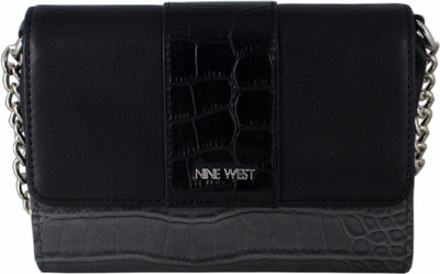 

Nine West Women Evening/Party Black PU Sling Bag
