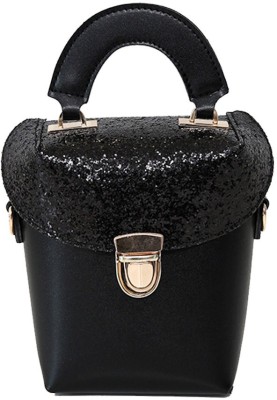 

BLINGG Women Casual Black Genuine Leather Hand-held Bag