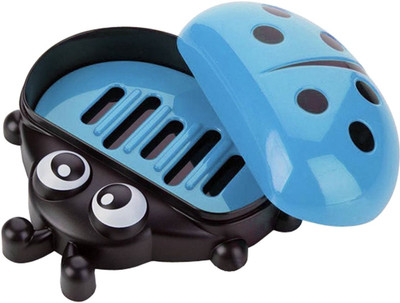 

Tootpado Colorful Ladybug Soap Box - Blue (HNKc141) - Soap Cases Bathroom With Cover(Blue)