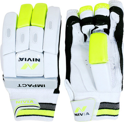 

Nivia Impact Batting Gloves (Youth, Green), Green;white