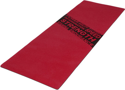 Soul Mat STRENGTH 72X24 Red, Black 4.5 mm Yoga Mat, Black;red