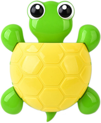 

Shoppernation Fancy Turtle Design Tooth Brush Holder Bathroom Plastic Toothbrush Holder(Multicolor, Wall Mount)