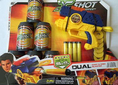 

Mohaak Gallery Dual Dart & Disc Blaster Gun For Children Of All Age Groups (Premium Quality)(Multicolor)