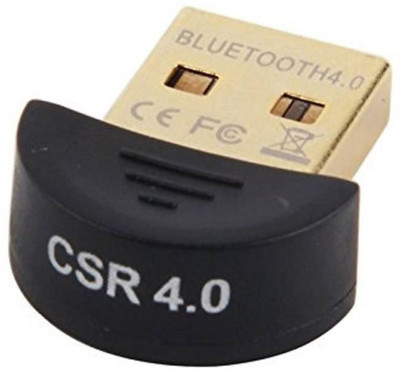 

TECHON Ultra Mini Bluetooth CSR 4.0 USB Dongle Adapter For any Computer or PC,Laptop USB Adapter(Black)
