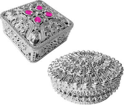 

Confidence Multipurpose Storage Box / Choclate Box /Gift Box / DryFruit Box Container Vanity Box(Silver)