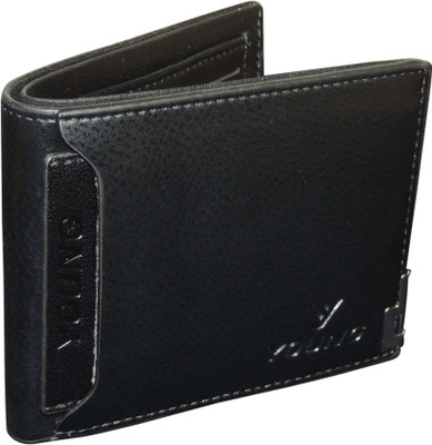 

Young Men Black Artificial Leather Wallet(6 Card Slots)
