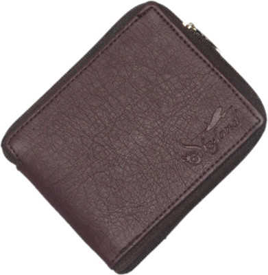SkyLand Boys Brown Artificial Leather Money Clip(3 Card Slots)