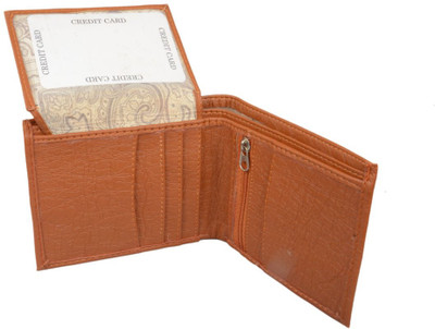 

UniCraf Men Tan Artificial Leather Wallet(4 Card Slots)