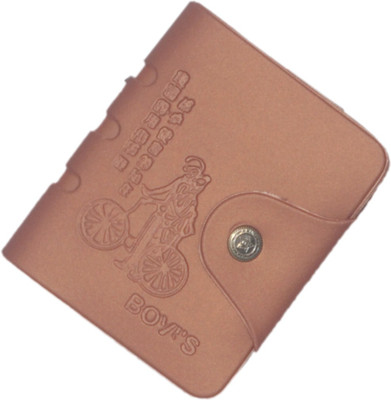 

Hornwood Boys Tan Artificial Leather Wallet(7 Card Slots), Brown