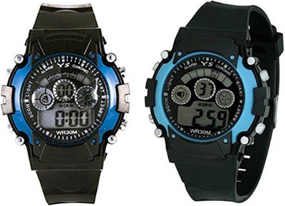

T TOPLINE New StylishDigital Blue-SkyBlue 7 Lights Boys watch JT-010 Watch - For Boys