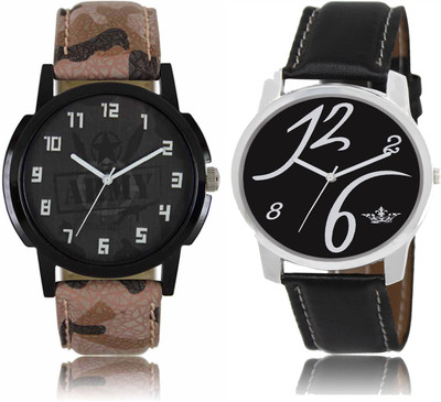 

SRK ENTERPRISE Attractive Look Printed Dial Men Watch Combo LR 03 _ LD 02 Watch - For Men