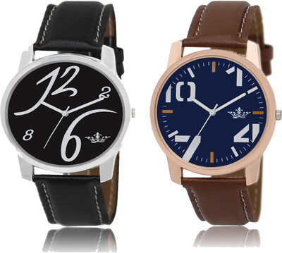 

SRK ENTERPRISE Attractive Look Printed Dial Men Watch Combo LD 02_03 Watch - For Men