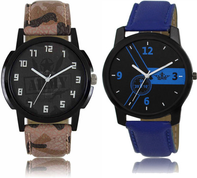 

SRK ENTERPRISE Attractive Look Printed Dial Men Watch Combo LR 03 _ LD 01 Watch - For Men