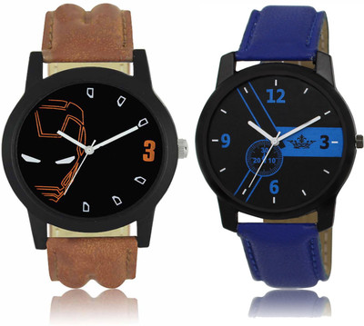 

SRK ENTERPRISE Attractive Look Printed Dial Men Watch Combo LR 04 _ LD 01 Watch - For Men