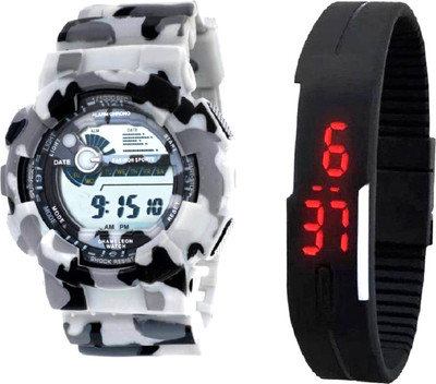 

Faas Army Pattern Digital Watch For Combo Watch - For Men