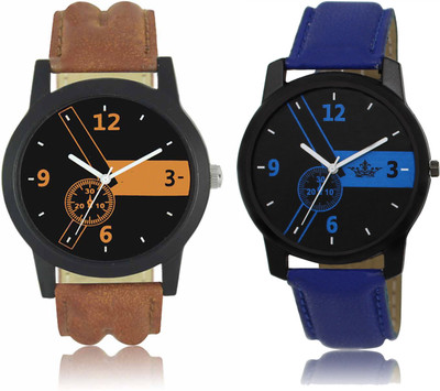 

SRK ENTERPRISE Attractive Look Printed Dial Men Watch Combo LR 01 _LD 01 Watch - For Men