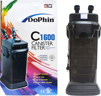 

Dophin C-1600 Powerful Canister Aquarium Filter(Mechanical Filtration for Salt Water and Fresh Water)