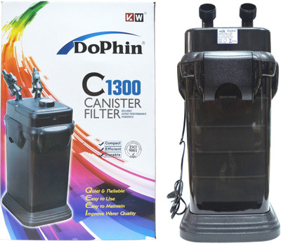 

Dophin C-1300 Powerful Canister Aquarium Filter(Mechanical Filtration for Salt Water and Fresh Water)