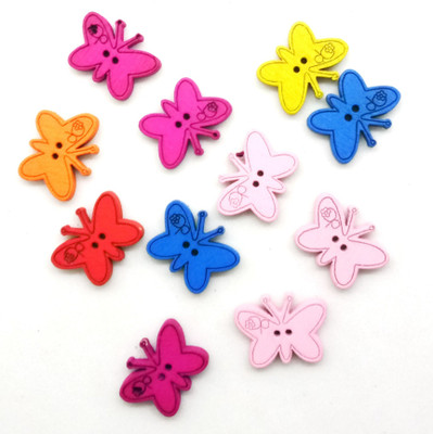 

Aadya Crafts Wooden Butterfly Button Assorted
