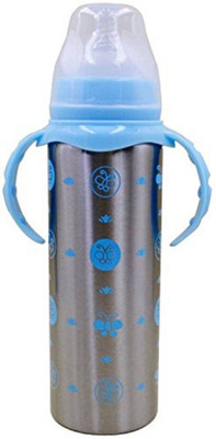 

RIMJHIM TOYS Multi functional Baby Steel Feeding 240 ML Bottle - 240 ml(Blue)