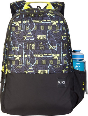 

Wildcraft Wiki 1 Aztec 29.5 L Backpack(Black, Green), Black_ylw